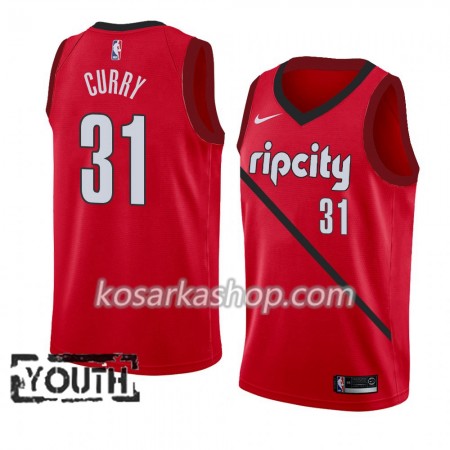 Dres Portland Trail Blazers Seth Curry 31 Nike 2018-19 Crvena Swingman - Dječji